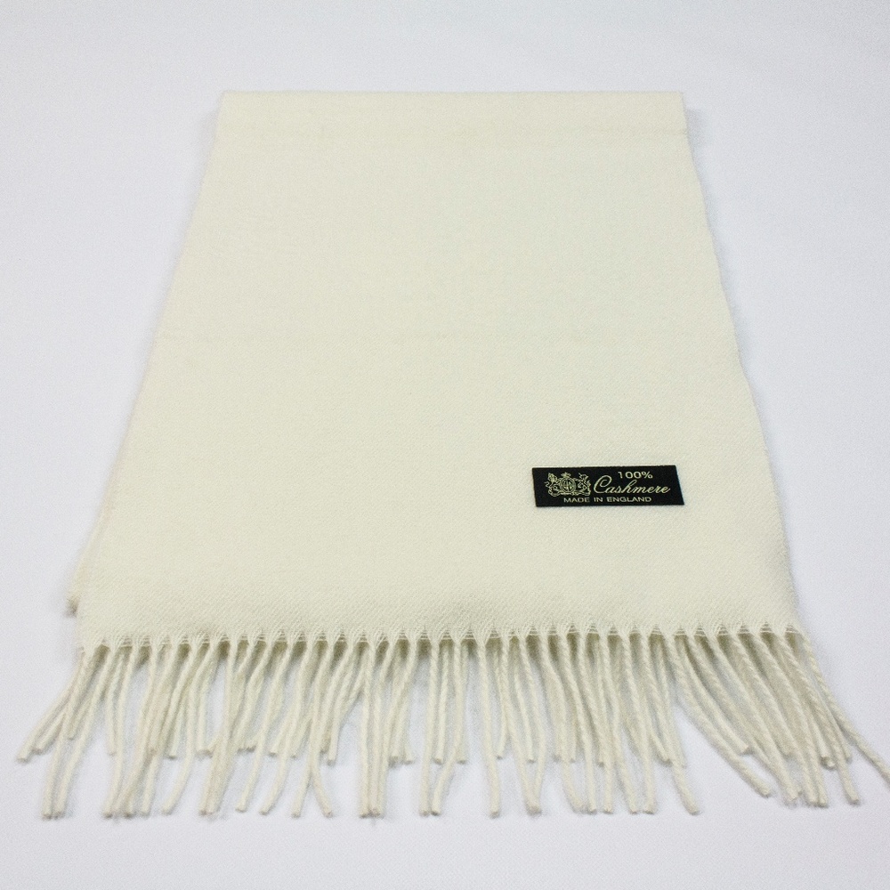 White Cashmere Scarf